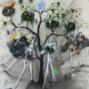 Jos&eacute; De Le&oacute;n. Árbol de la vida Tao. :: 2011.  250x200cm.  óleo/lino
